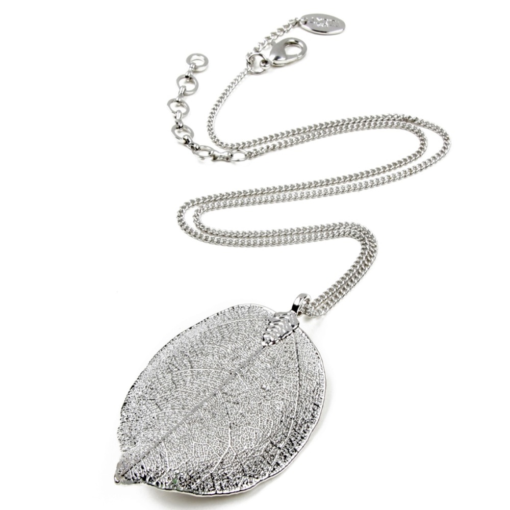 Silver Gia Leaf Pendant
